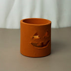 Small Clay Jack-O-Lantern