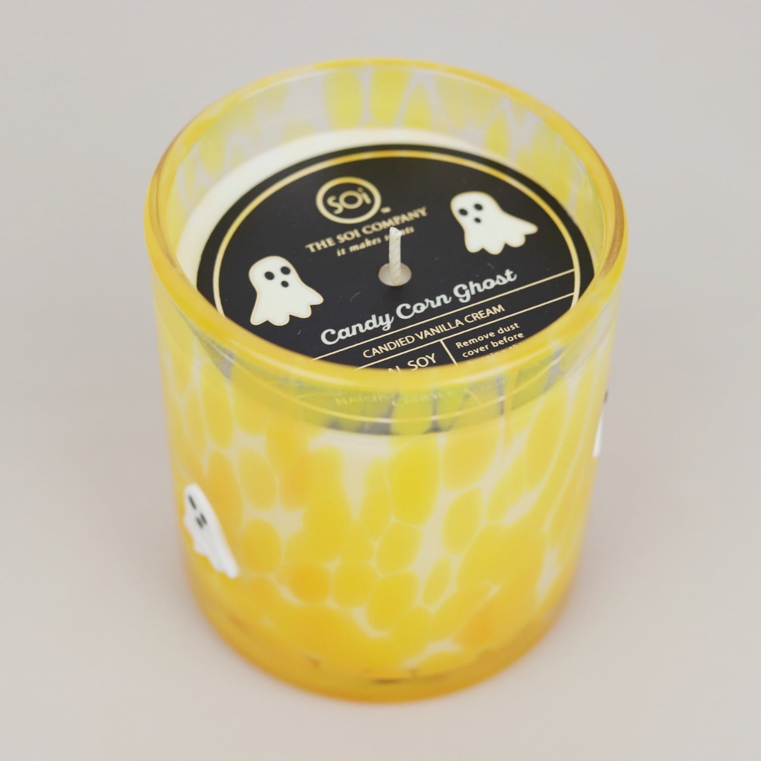 Icon Confetti Candle 12 oz - Candy Corn Ghost