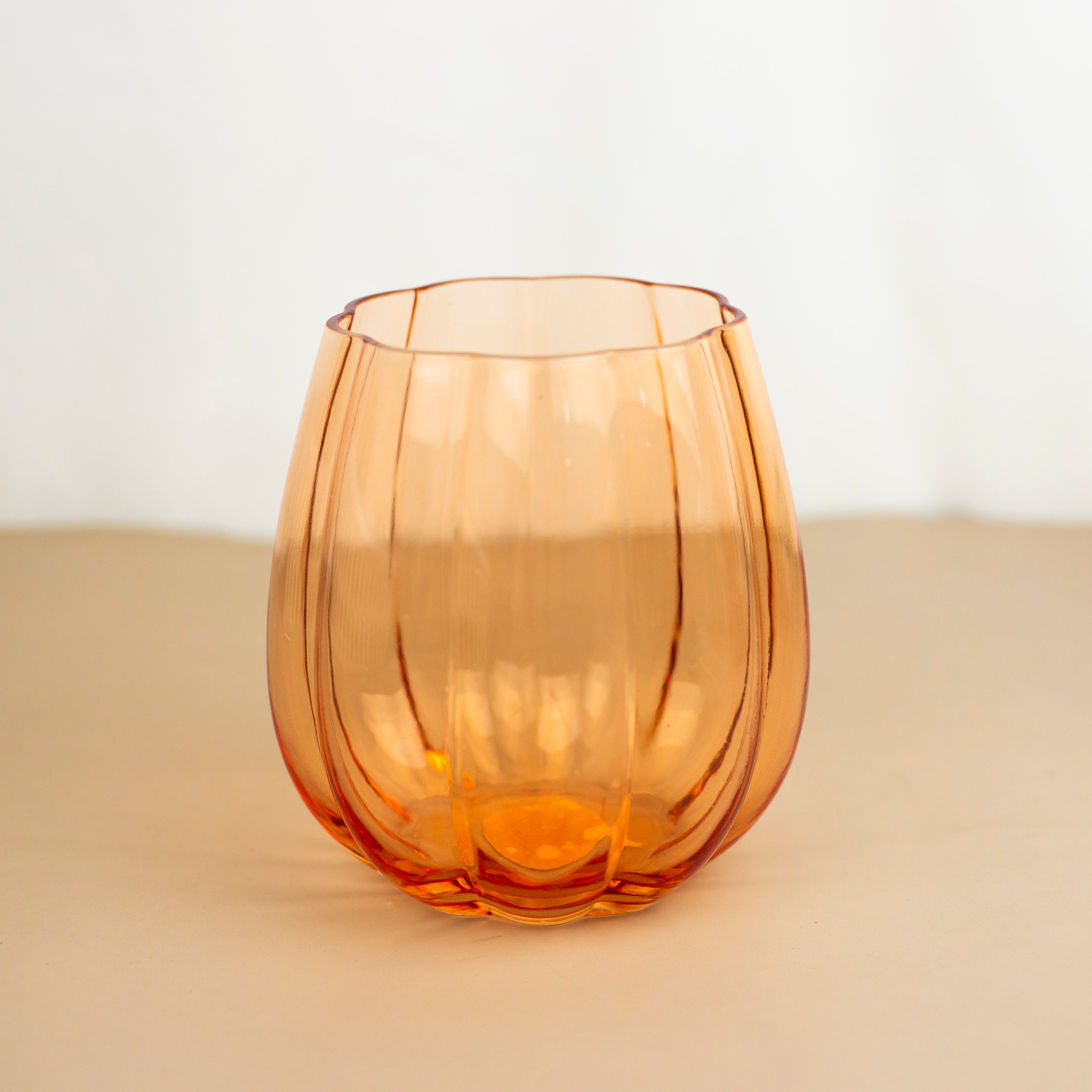Stemless Pumpkin Glass
