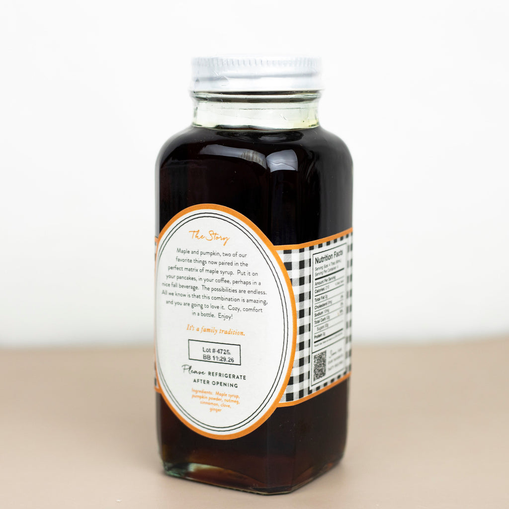 Pumpkin Spice Infused Maple Syrup