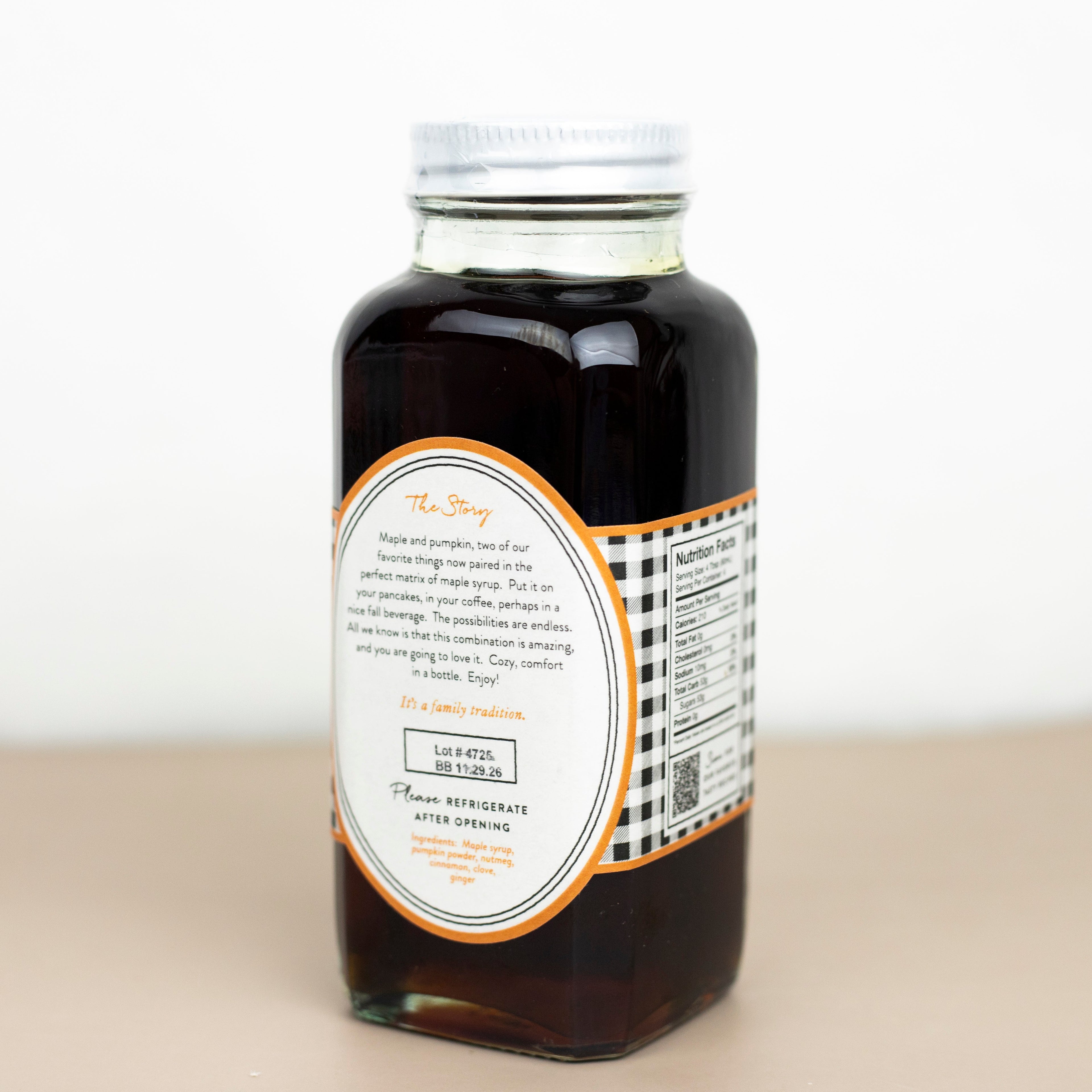Pumpkin Spice Infused Maple Syrup