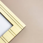Cream Striped Frame